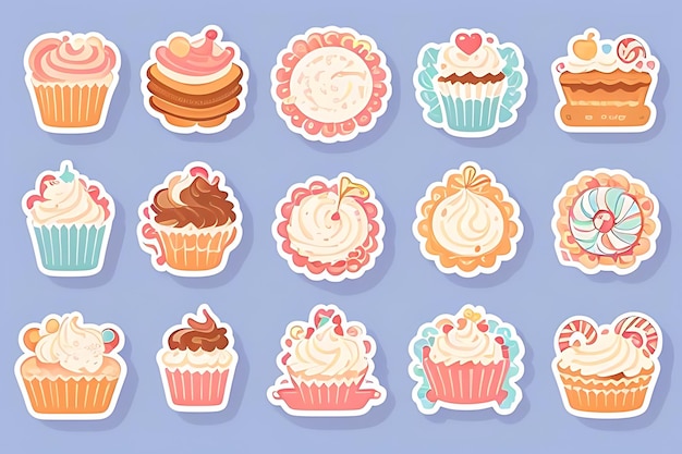 cupcake clipart stickers