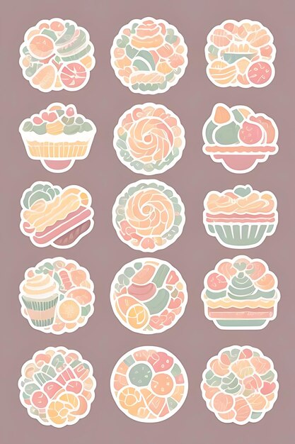 cupcake clipart stickers