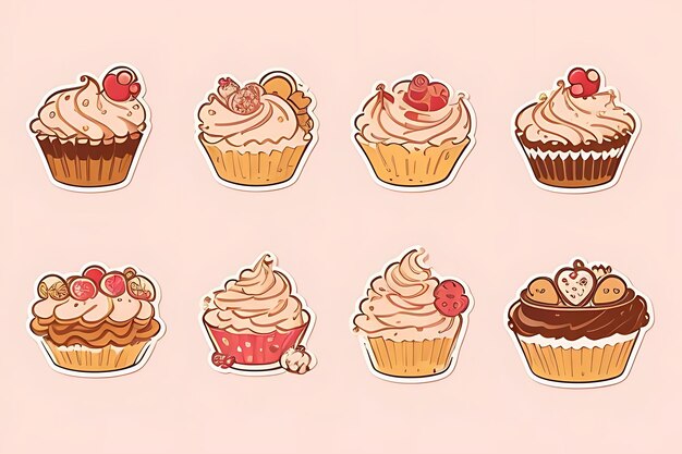 cupcake clipart stickers