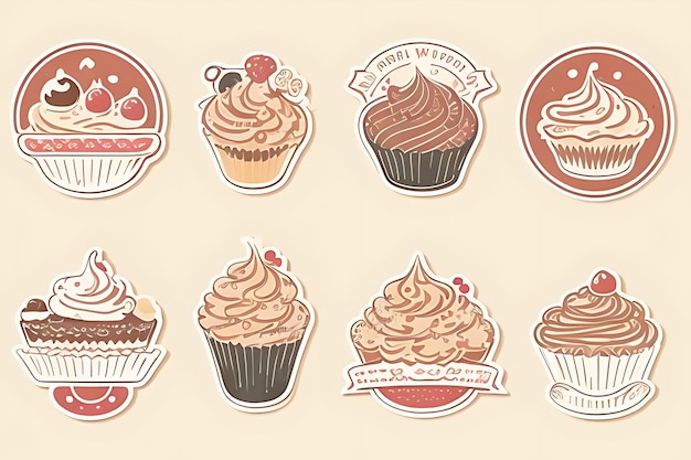 cupcake clipart stickers