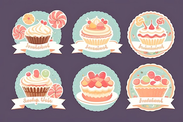 cupcake clipart stickers