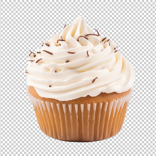 Cupcake isolated on transparent background