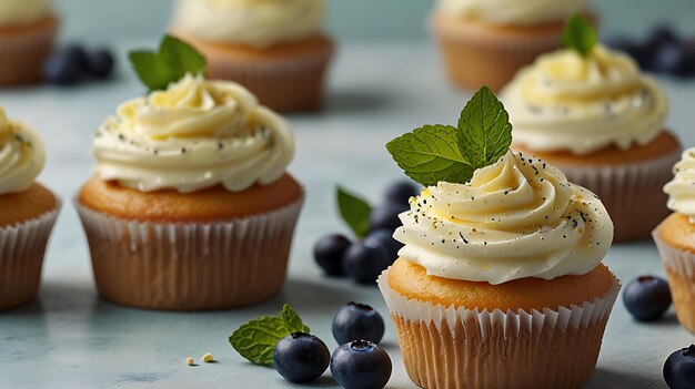 Photo cupcakes with cream cheese frosting