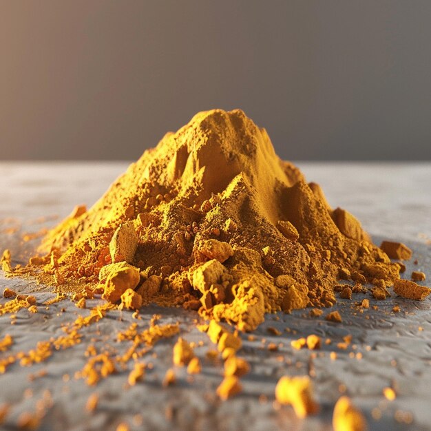 Photo curcuma powder