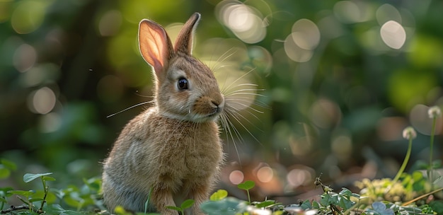 A Curious Bunny in the Sunlight