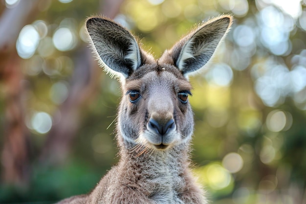 Curious Kangaroo Staring