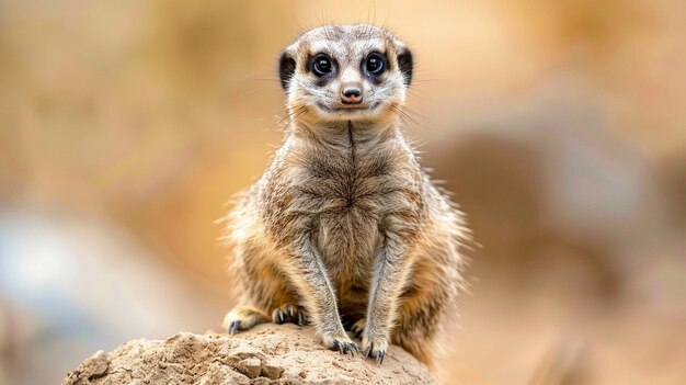 Curious Meerkat CloseUp Wildlife Photography