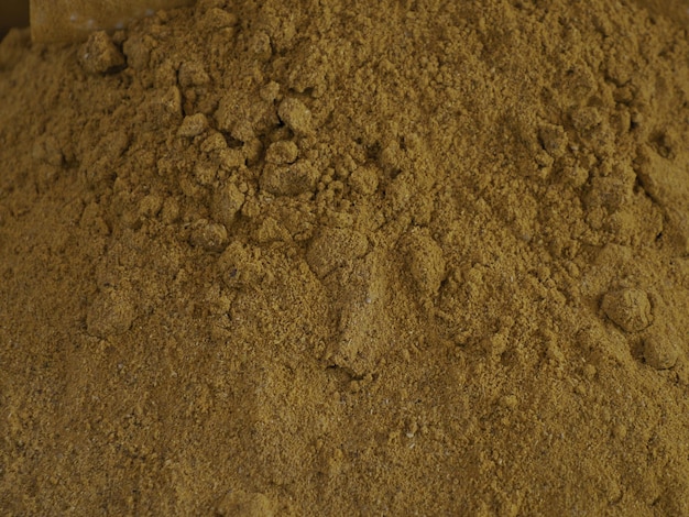 Curry powder at street food market in Ortigia Siracuse in sicily