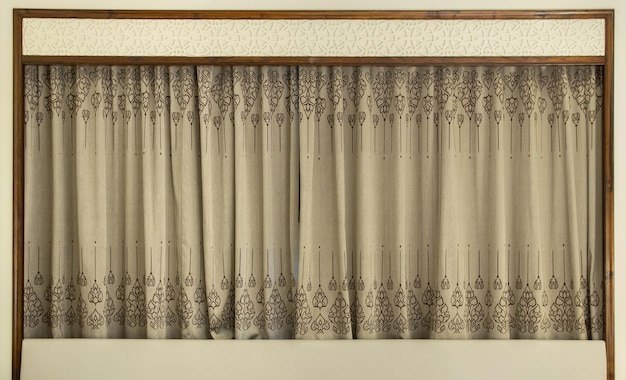 Curtain Interior Decoration on Window in the Bedroom