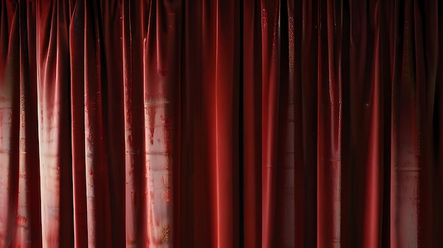 a curtain that has the word gold