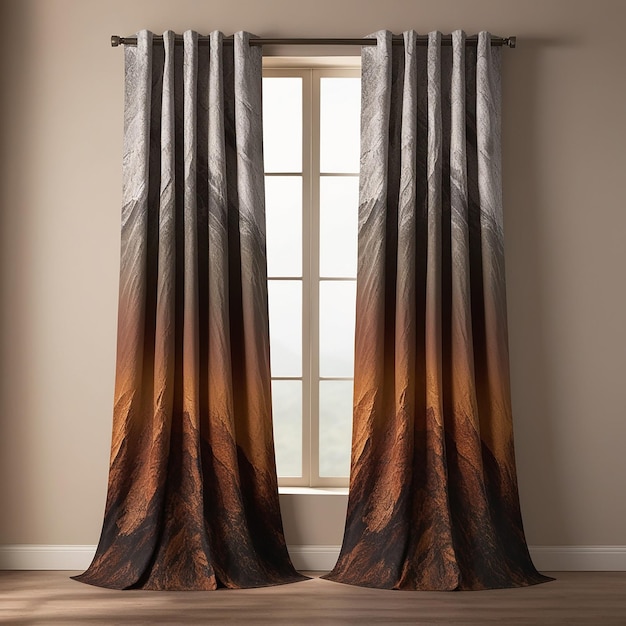 a curtain that has the word quot nature quot on it