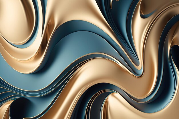 A curved abstract background with shades of blue blending together seamlessly Generated by AI