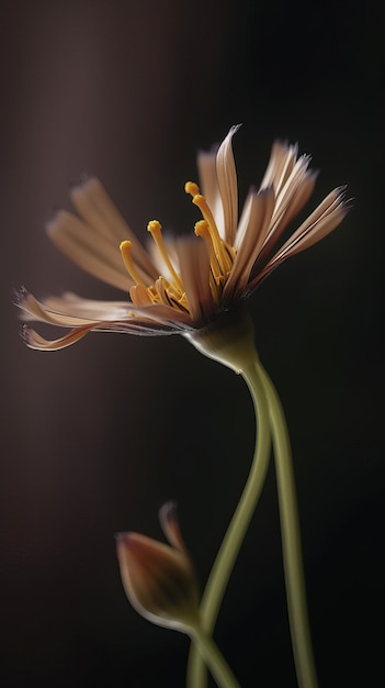 Curved Thin Stem Flower