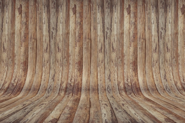 Curved Wood Parquet Background