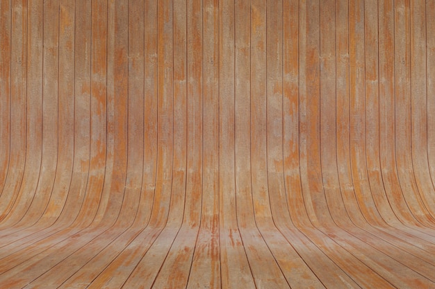 Curved Wood Parquet Background