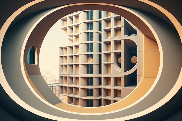 Curvilinear balconies interior views have been modified View of contemporary architecture at a low angle exterior of a high rise skyscraper House with multiple stories and a modular architectural