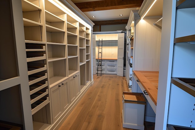 Custom built shelving and storage solutions for optimal organization