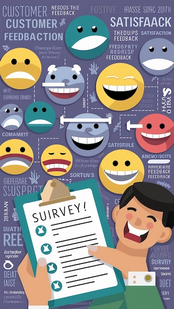 Customer review satisfaction feedback survey concept