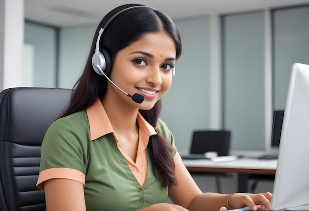 Customer Support indian woman