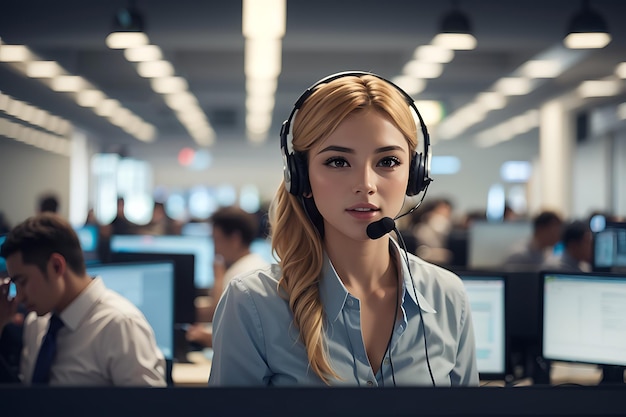 Customers Call center workers