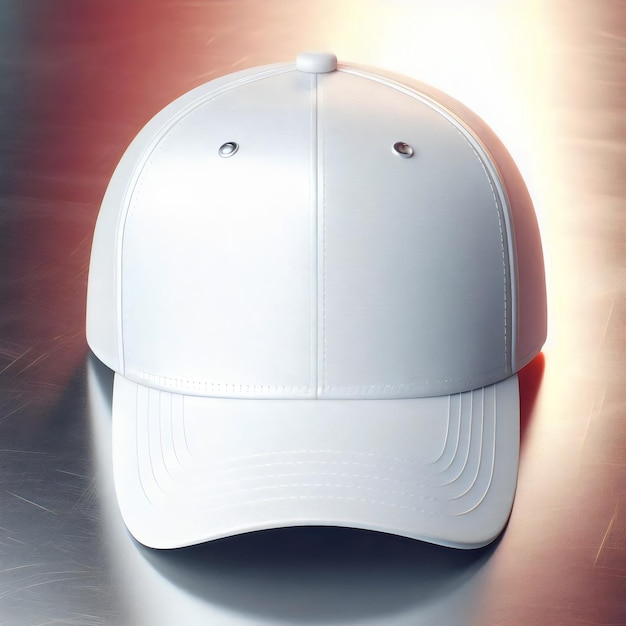 Customizable White Baseball Cap Mockup for Branding and Design