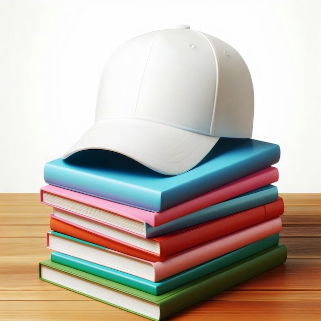 Photo customizable white baseball cap mockup for branding and design