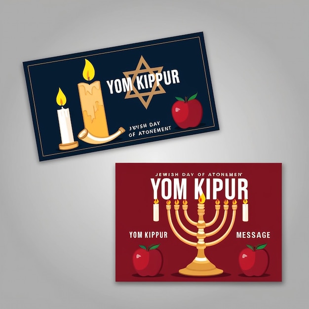 Photo customizable yom kippur banner templates for your events and celebrations