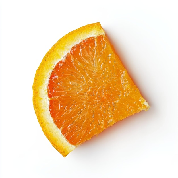 Photo a cut orange is cut in half and has a white background