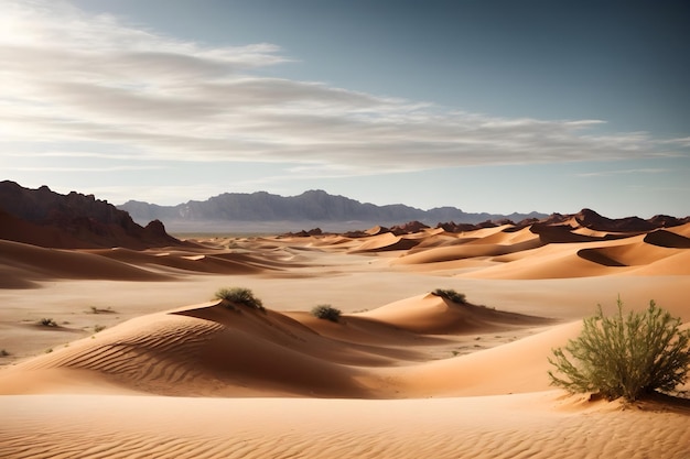 A cut out of sand and desert with a bright sunlight