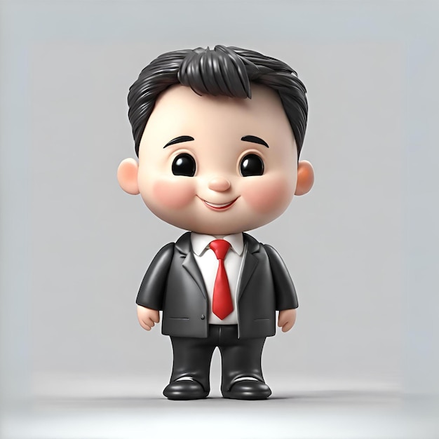 Cute 3D Businessmas Character