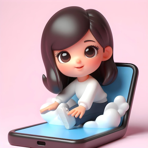 Cute 3D Character Animation on Mobile Devices