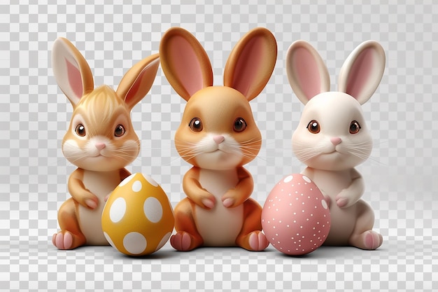 Cute 3D Easter Bunny