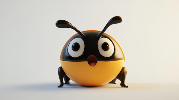 Cute 3D Ladybug with Big Eyes