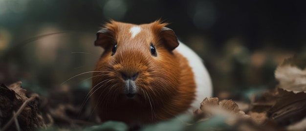 Cute and adorable guinea pig Generative AI