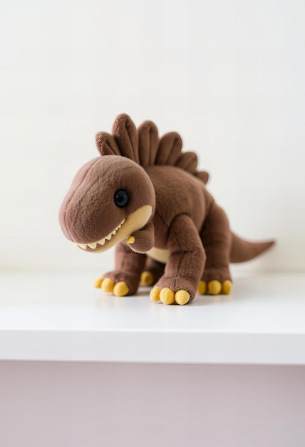 Photo cute albertosaurus plush toy