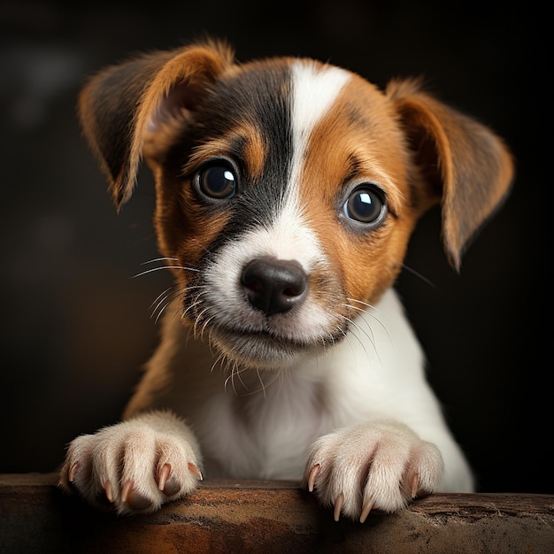 Cute and Alert Jack Russell Puppy