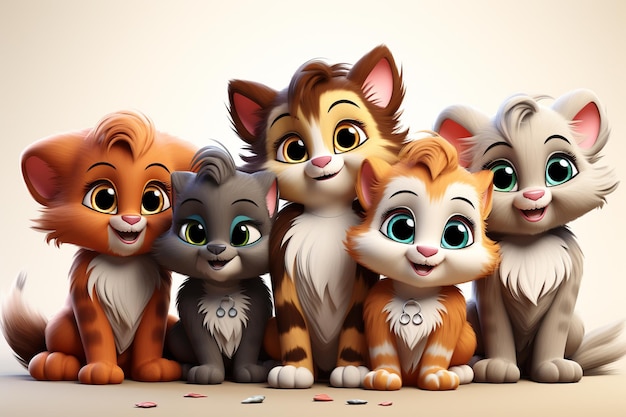 cute all animals cartoon png 4k ar 32 s 750