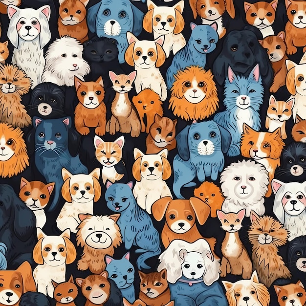 cute animals pattern