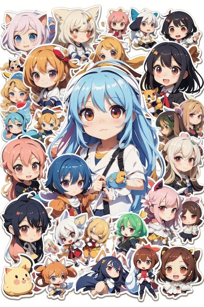 cute anime sticker