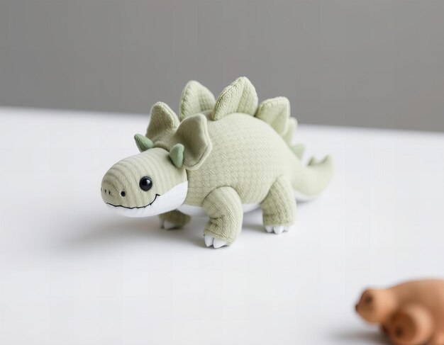 Photo cute ankylosaurus plush toy