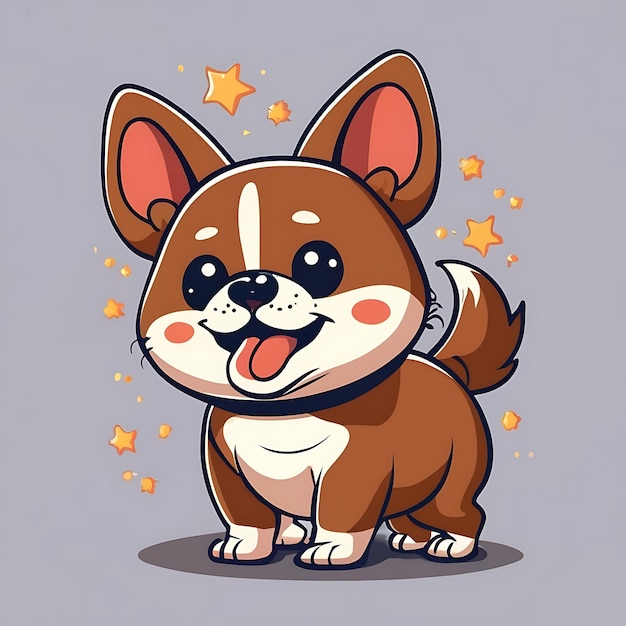 cute baby dog vector design