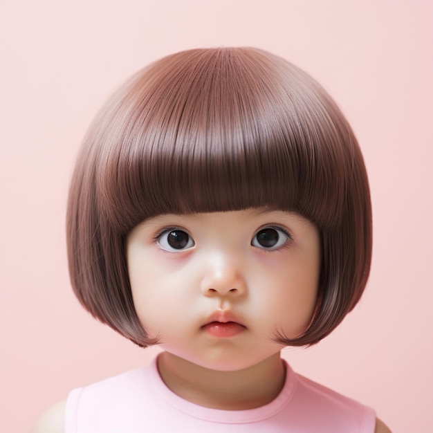 Cute baby girl korean baby girl haircut