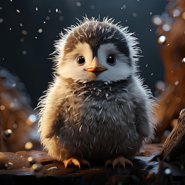 cute baby penguin