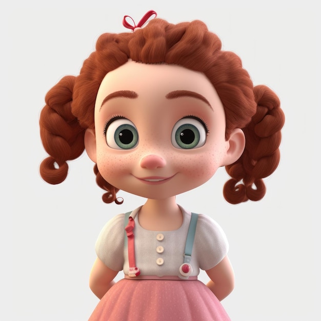 Cute Bella 3d Render