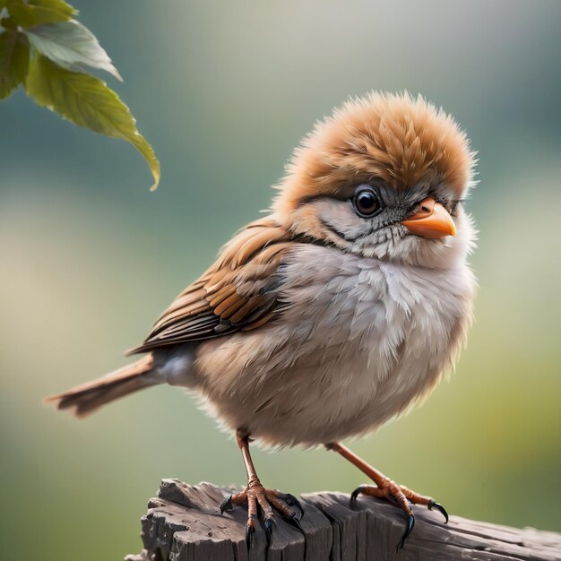 Photo cute bird background very cool