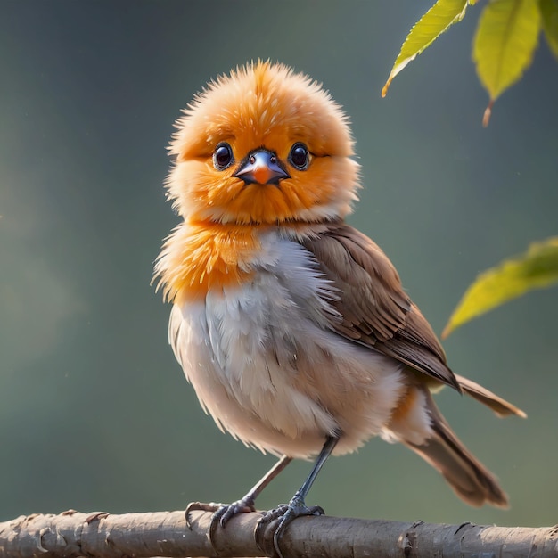 Photo cute bird background very cool