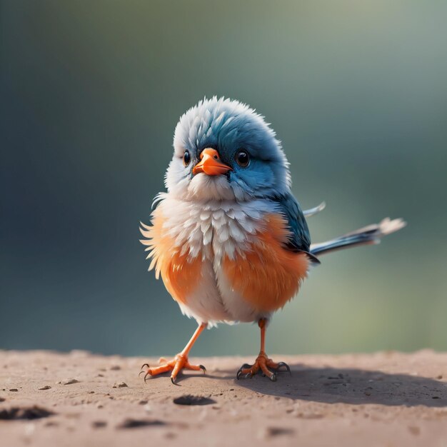 Photo cute bird background very cool