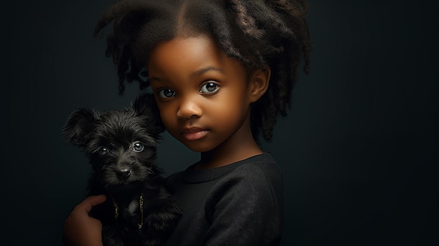 cute black HD 8K wallpaper Stock Photographic Image