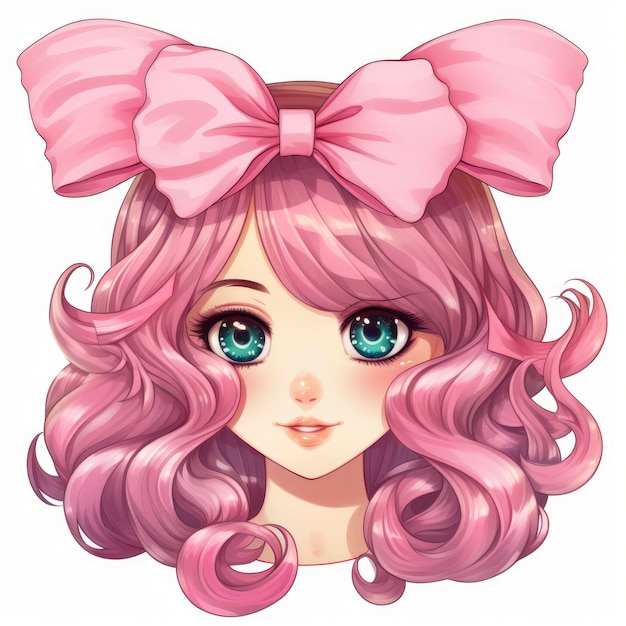 A cute bow hair clip sticker png clipartcartoonish ar 11 v 52 Job ID b5051c3001b0409b87659a105a03fc31