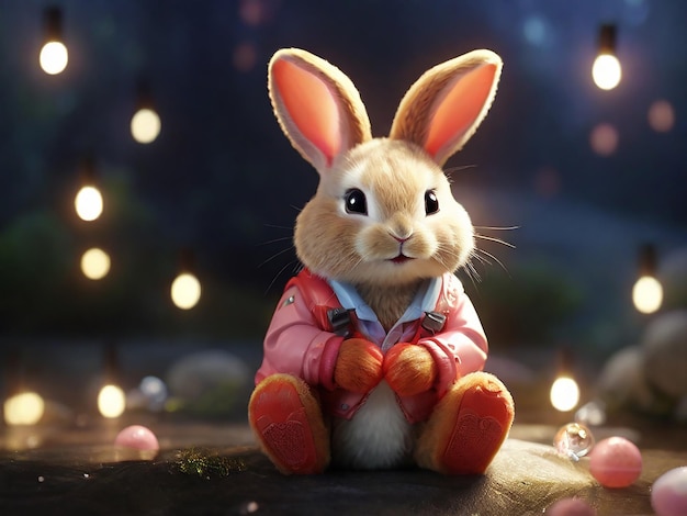 cute bunny generative ai